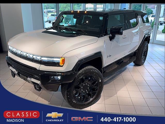 2026 GMC HUMMER EV SUV 2X in Interstellar White — front three-quarter view