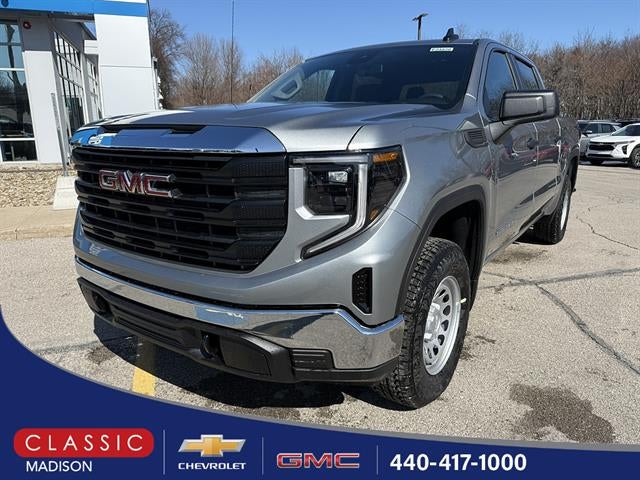 2026 GMC Sierra 1500 Pro in Sterling Metallic — front three-quarter view