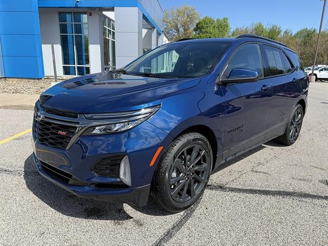 2023 Chevrolet Equinox RS in Blue Glow Metallic — front three-quarter view