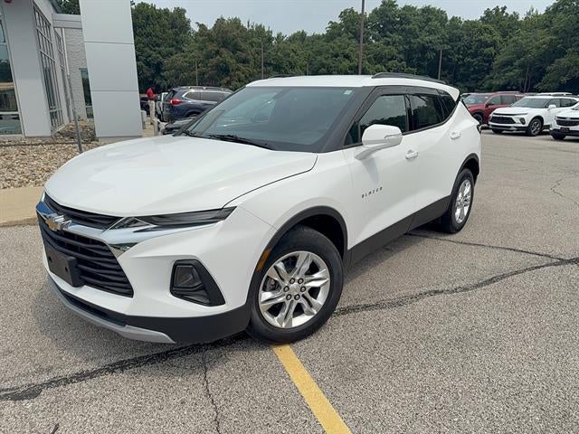 2019 Chevrolet Blazer 4DR FWD LT in Summit White — front three-quarter view