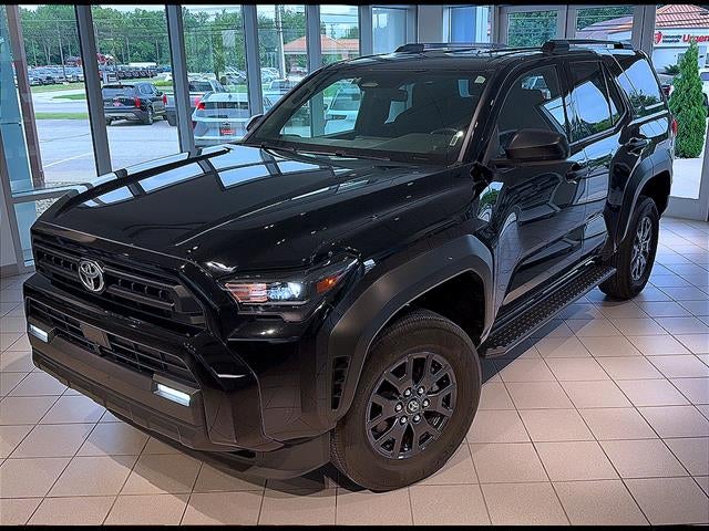 2025 Toyota 4Runner SR5 in Black — front three-quarter view
